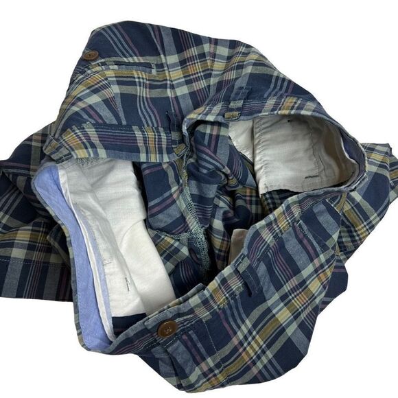 J. Crew Factory blue plaid shorts size 32 - Picture 12 of 15